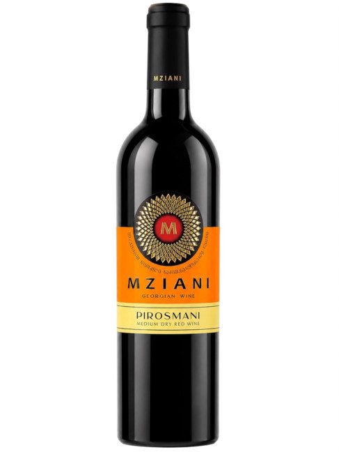 detail Červené polosuche víno Pirosmani 0,75l Mziani