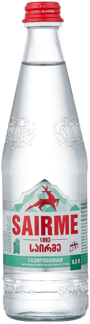detail Minerálna voda perlivá 0,5L Sairme