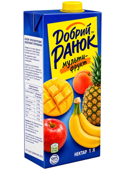 detail Multioovocný nektar 1L Dobré ráno
