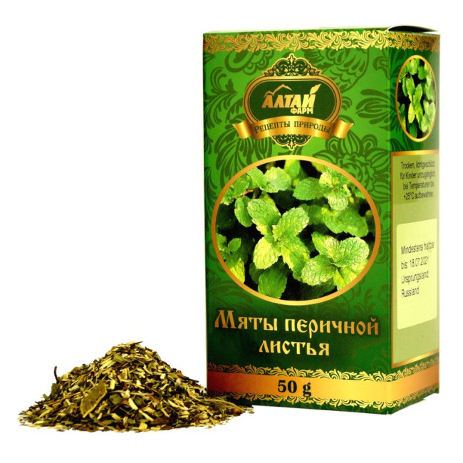 detail Máta peprná – listy 50 g Altaj