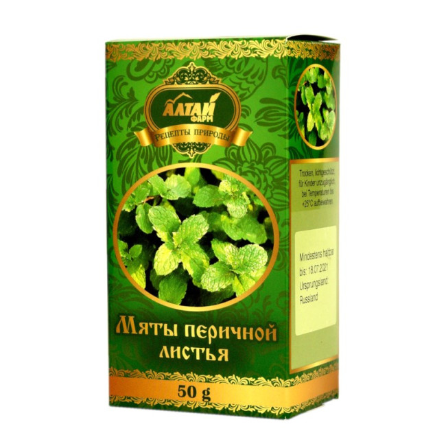 detail Máta peprná – listy 50 g Altaj
