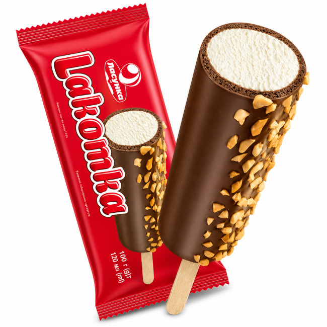 detail Zmrzlina s arašídmi Lakomka 100g Lasunka