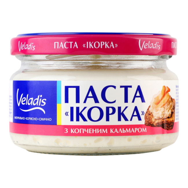 detail Pomazánka z jiker s uzeným kalamarem 160g Veladis