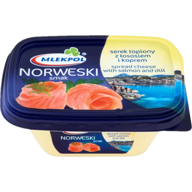detail Tavený syr s lososom a kôprom 150g Mlekpol