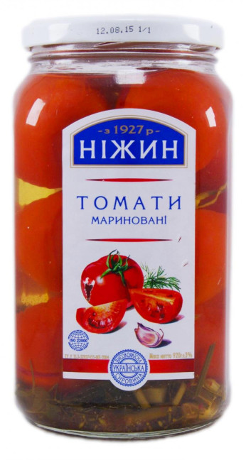 detail Nakladané paradajky Nižyn 920 g (pevný podiel: 460 g)