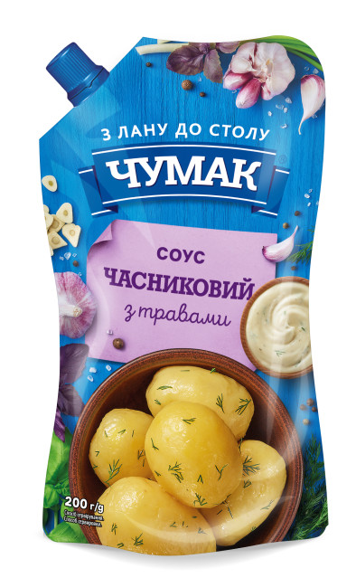 detail Cesnaková omáčka s bylinkami 200g Čumak