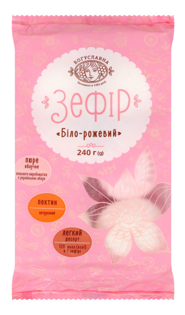 detail Zefír Bilo-ružový 240g Boguslavna