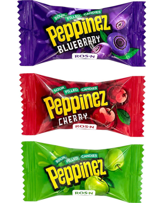 detail PEPPINEZ s ovocnou příchutí Roshen