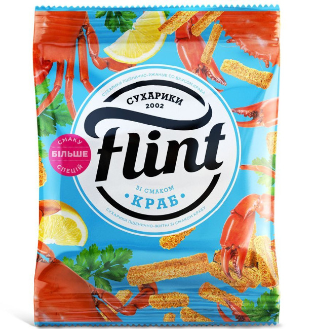 detail Suchariky Krab 70g Flint