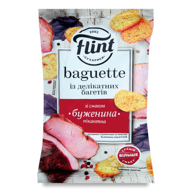 detail Suchariky s príchuťou pikantná šunka 60g Flint