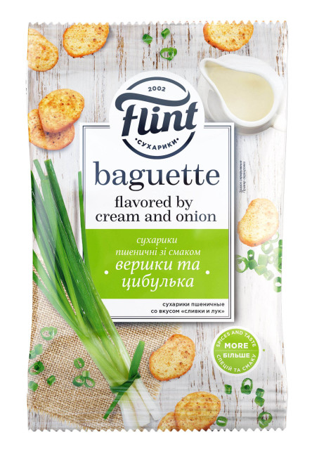 detail Suchariky s príchuťou smotany a cibule 60g Flint