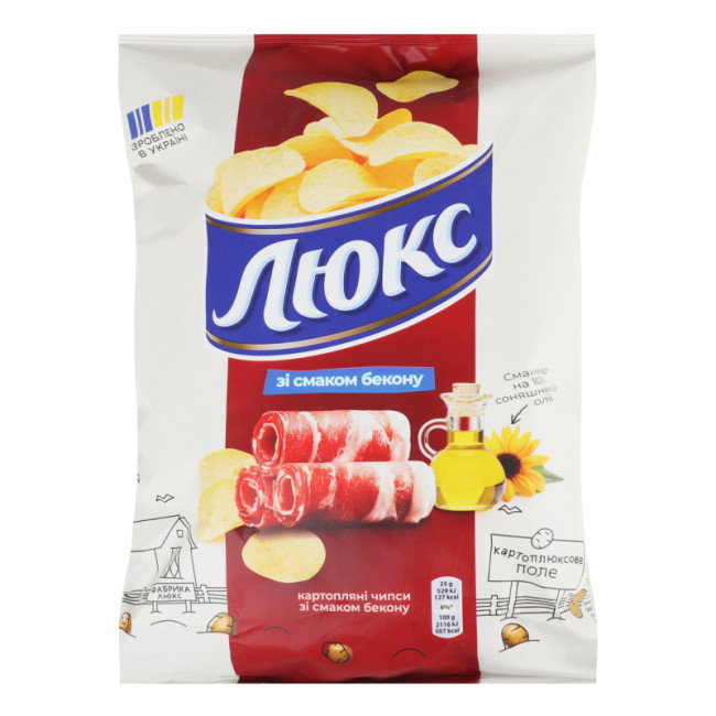 detail Brambůrky s příchutí slaniny 125g LUX