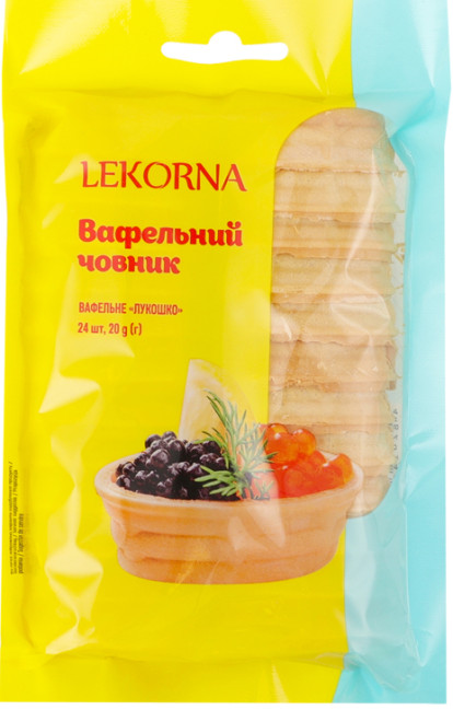 detail Vaflové tartaletky Lodičky 20 g LEKORNA
