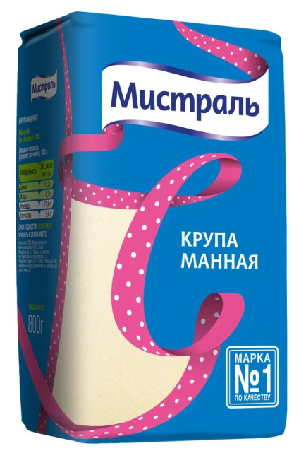 detail Krupica 800g Mistral