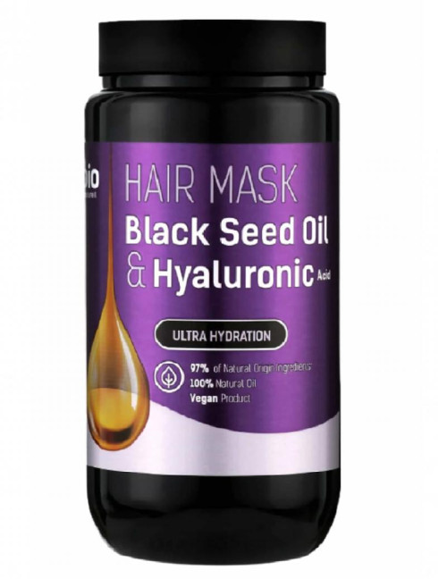 detail Maska na vlasy Olej s černého kmínu a kyselina hyaluronova 946ml BioNaturell