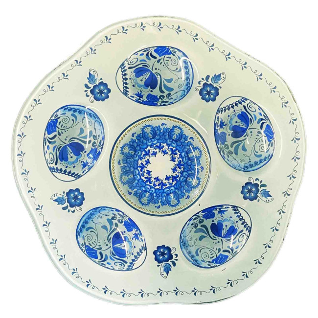 detail Skleněný stojan na vejce Žostovo 8ks