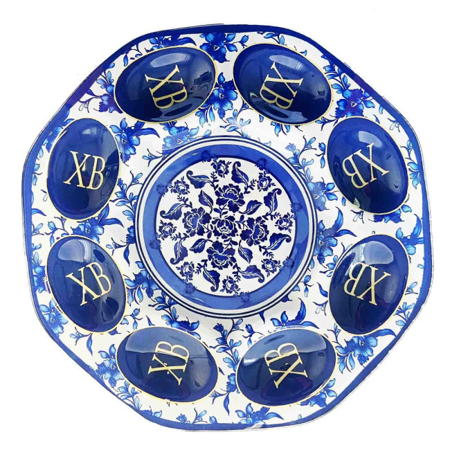 detail Skleněný stojan na vejce Žostovo 8ks