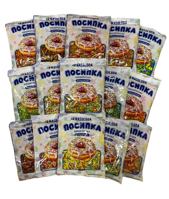 detail Cukrárske posypové zdobenie MIX 100 g Nasoloda