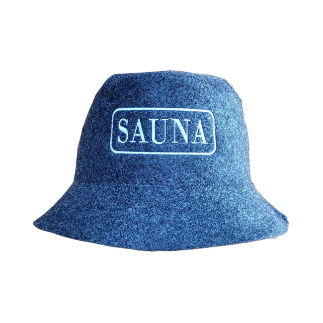 detail Čepice-panama na banju (saunu) Sauna šedá
