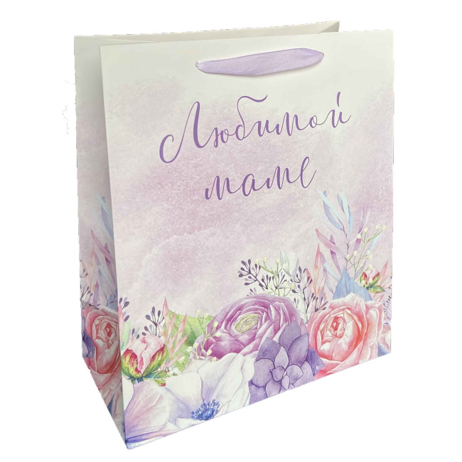 detail Darčeková taška Milovanej mame 27x23 cm
