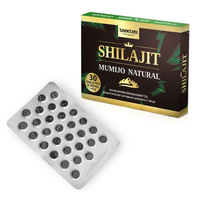 detail Mumio Shilajit Natural 30 tabliet Unkuri