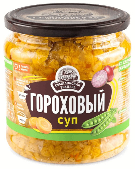 detail Hrachová polievka 470g Semilukskaja Trapeza