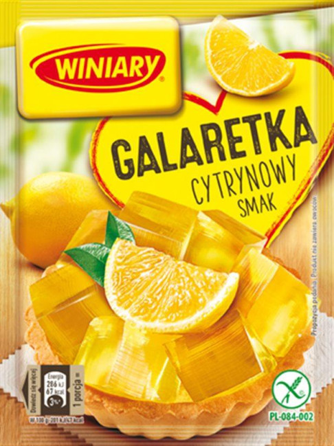 detail Želé s príchuťou citróna 75 g Galaretka Winiary